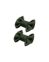 Hunter Green Bow Clips